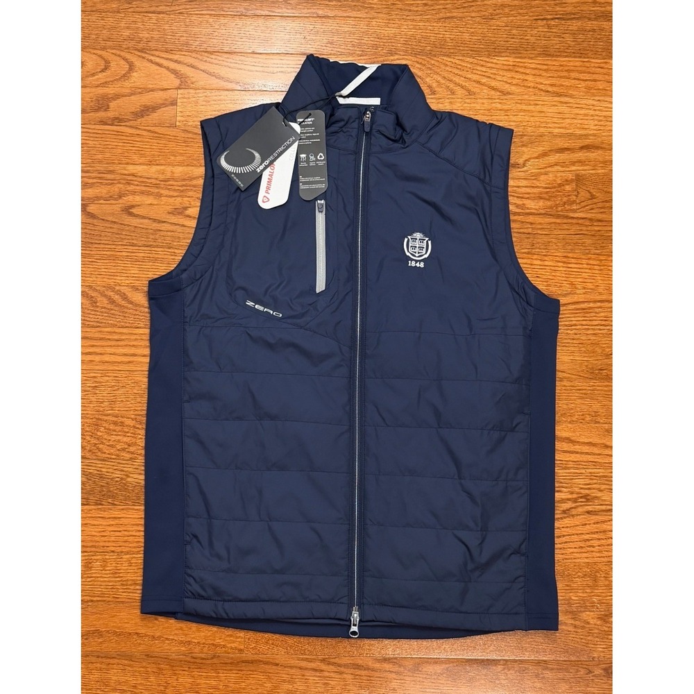 Zero Restriction Z625 Vest Mens Medium Blue Hybrid Primaloft Golf Blair Academy